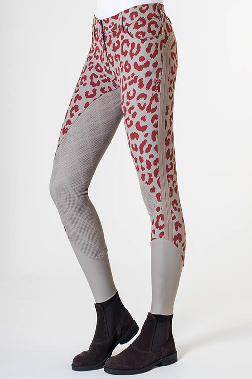 Pantalone da equitazione donna Irbis Power Grip, in tessuto tecnico 4-way stretch, con grip in silicone su ginocchia e retro per una presa ottimale sulla sella. Fondo gamba elasticizzato per una vestibilità perfetta sotto gli stivali, ideale per allenamenti e competizioni."