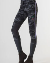 Pantalone equitazione no grip donna camouflage di Accademia Italiana
