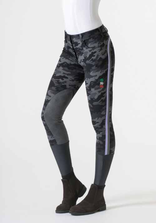 W-CAMOUFLAGE PANTALONE DA EQUITAZIONE LIMITED GRIP DONNA