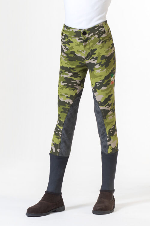 J-CAMOUFLAGE PANTALONE DA EQUITAZIONE LIMITED GRIP BAMBINO/A