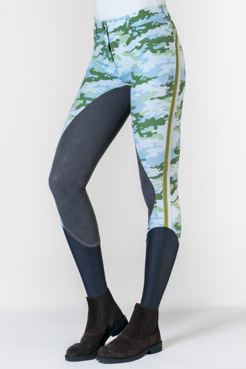 W-CAMOUFLAGE PANTALONE DA EQUITAZIONE POWER GRIP DONNA